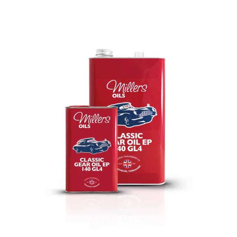 Millers Oils Classic Gear Oil EP 140 GL4 | Óleo Mineral SAE 140 para Transmissões Clássicas - 1L