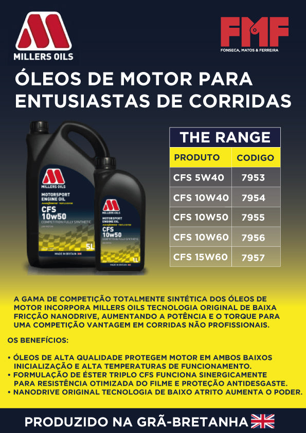 ÓLEO DE MOTOR COMPETIÇÃO CFS 10W50