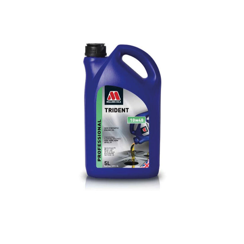 ÓLEO MOTOR TRIDENT SEMI-SINTÉTICO 10w40 - 5LT