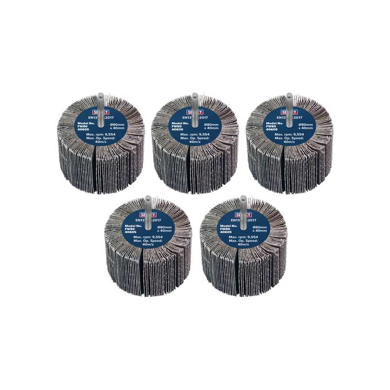 Sealey FW5025605 – Roda de Lixa Flap 50 x 25 mm Grão 60