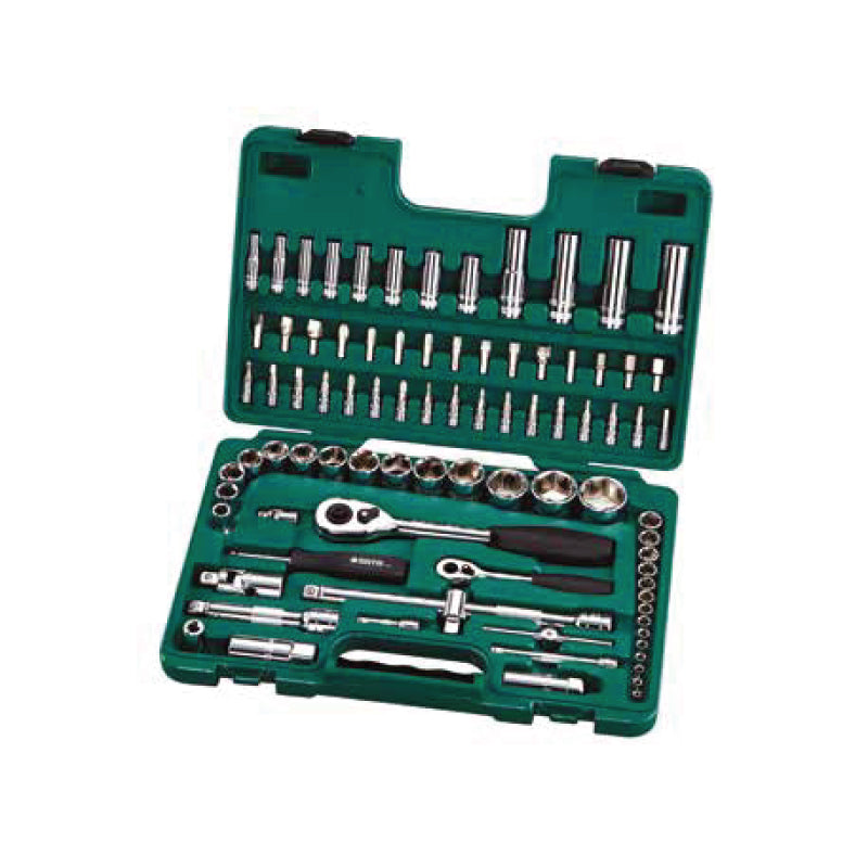 JOGO CHAVES CAIXA 1/4"-1/2" 86 PCS.