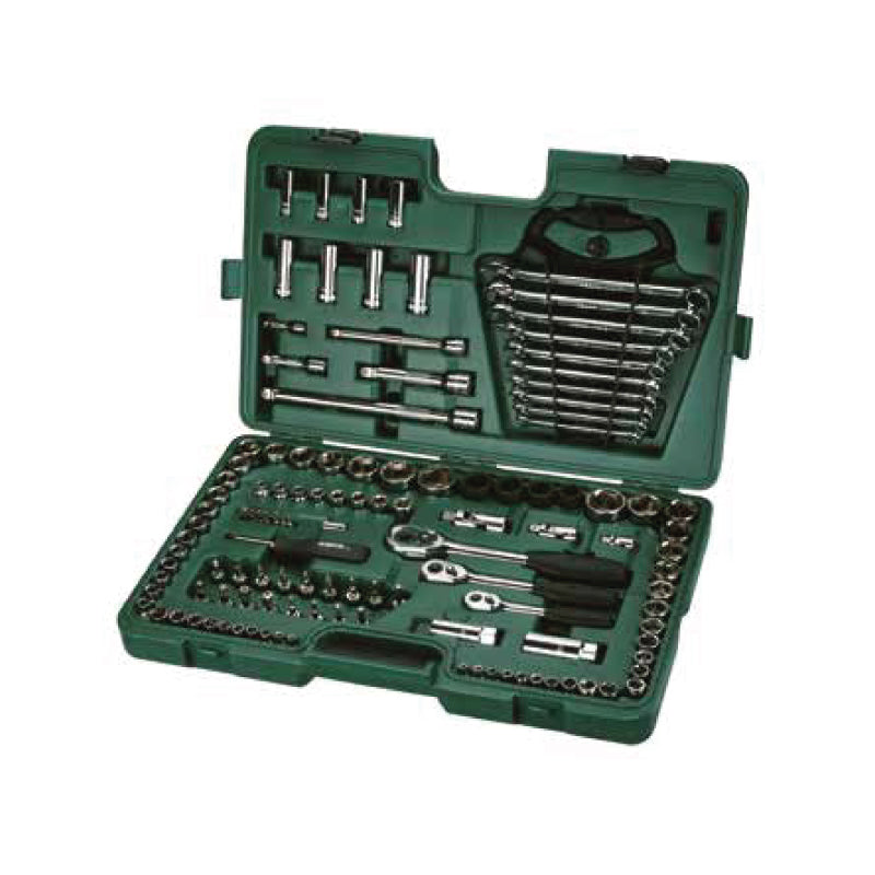 JOGO CHAVES CAIXA 1/4" 3/8" 1/2" 120PCS.