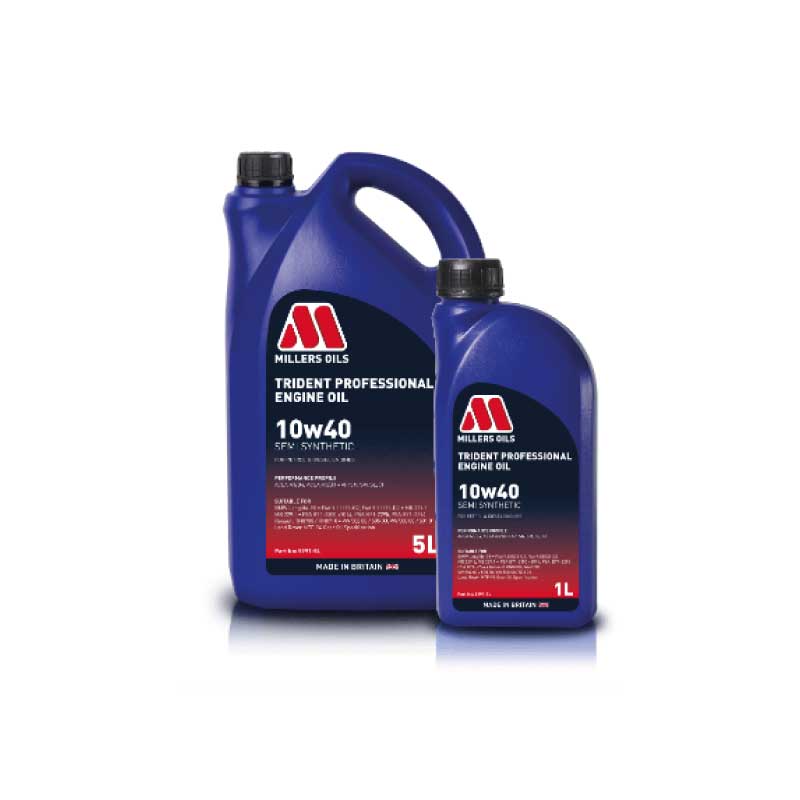Millers Oils Trident Professional Semi-Sintético 10W-40 | Óleo de Motor Full SAPS