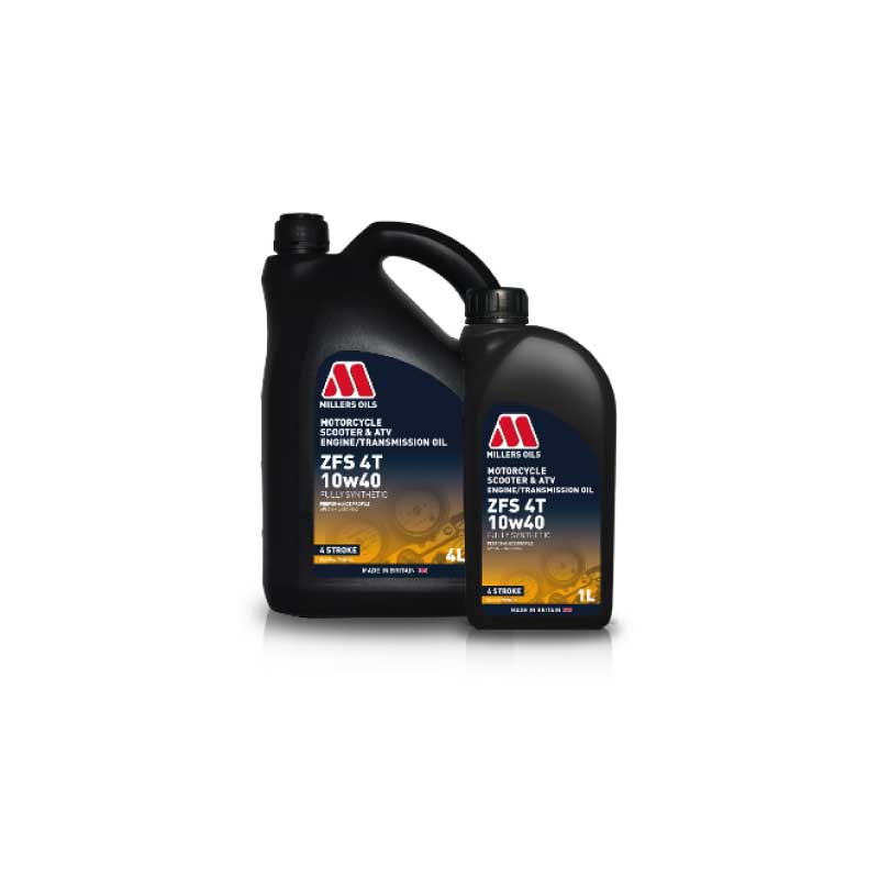 Millers Oils ZFS 4T 10W-40 | Óleo 100% Sintético para Motociclos 4 Tempos - 1L