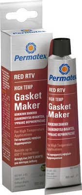 SILICONE RTV RED ALTA TEMPERATURA - 80ml