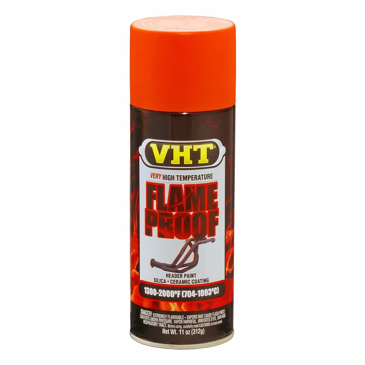 VHT FLAME PROOF PAINT COATING FLAT LARANJA (312G) - ALTA TEMPERATURA