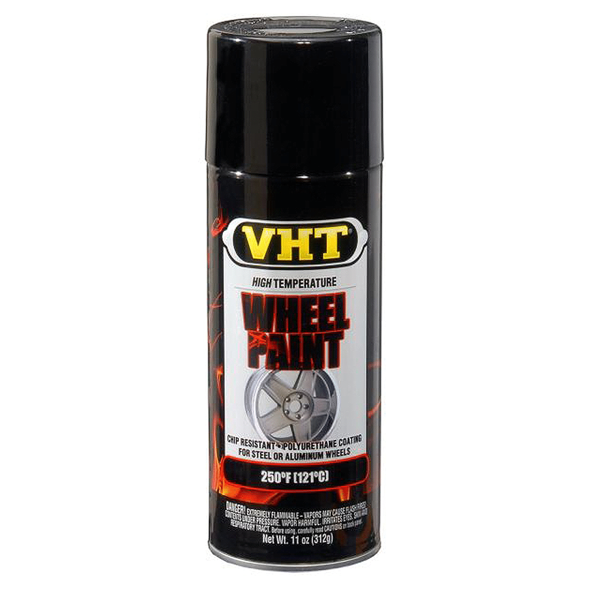 VHT PINTURA JANTES GLOSS BLACK COAT (312G) - ALTA TEMPERATURA