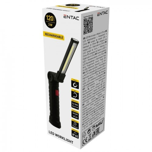 LANTERNA TRABALHO RECARREGÁVEL 3W LED