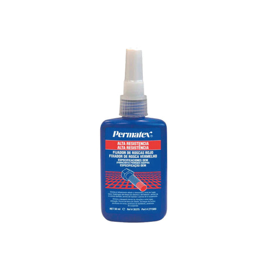 FIXADORES DE ROSCAS DE ALTA RESISTÊNCIA VERMELHO 50ML