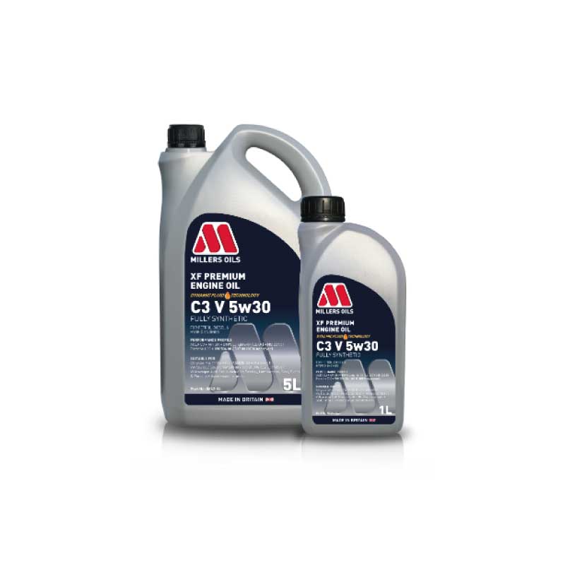 Millers Oils XF Premium C3 V 5W-30 | Óleo 100% Sintético com Aprovação VW 504 00 / 507 00