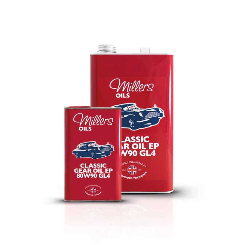 Millers Oils Classic Gear Oil EP 80W-90 GL4 | Óleo Mineral para Transmissões Clássicas
