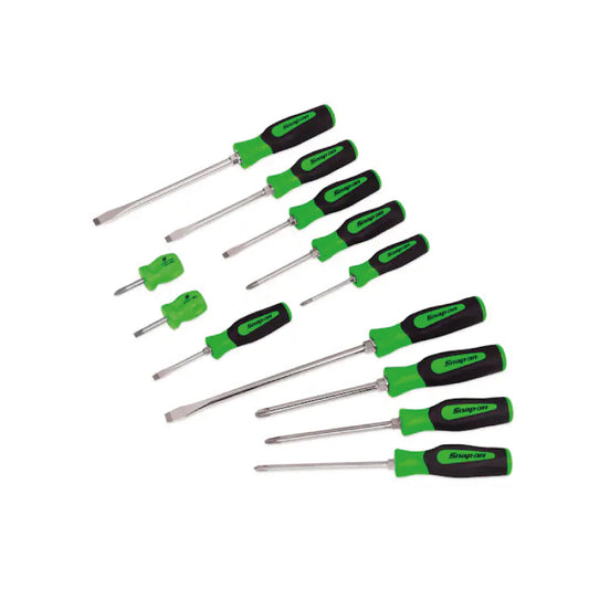 JG. 12 CHAVES DE FENDA COMBINADAS INSTINCT® COM CABO MACIO VERDE (SGDX120BG)