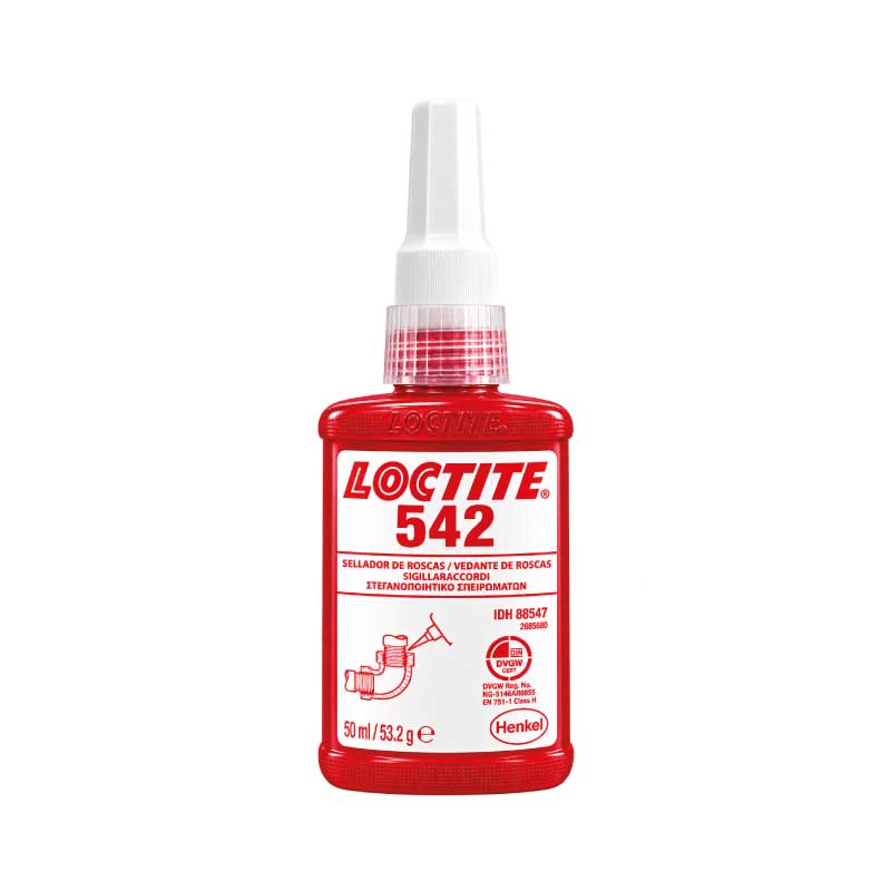 LOCTITE® 542 Vedante de Roscas Hidráulicas e Pneumáticas 50 ml