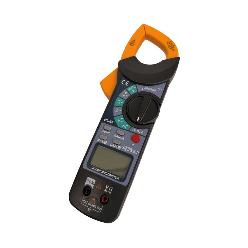 Alicate Amperímetro Digital DIGI-TOOL DIGI465 CAT III 600 V