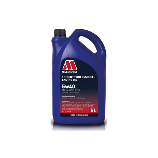 Millers Oils Trident Professional 5W-40 | Óleo de Motor 100% Sintético